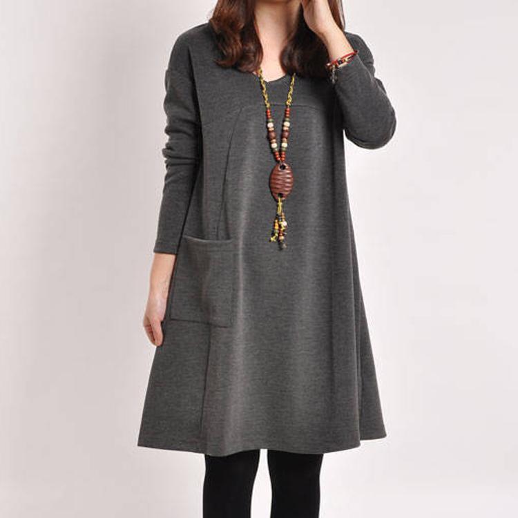 Ethnic Style Loose Casual Shift Dress – chastett